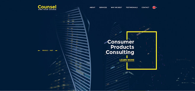 Counsel PSD Template 律师工作室网站psd