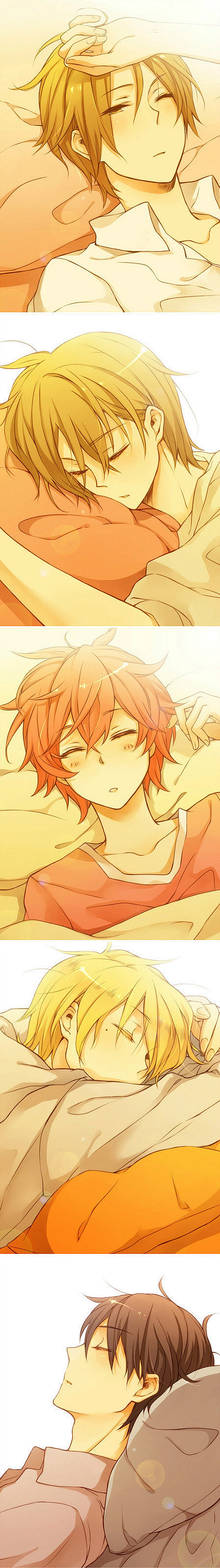 帅哥 正太~ 动漫 萌萌睡觉也好帅的