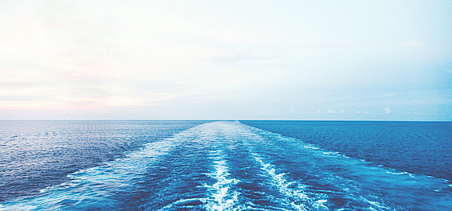 蓝色海天一线小清新蓝天大海海报banner文艺简约图库png图片网图片