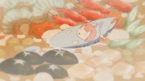 二次元美食食物动漫吃货福利火锅冬季必备动图gif