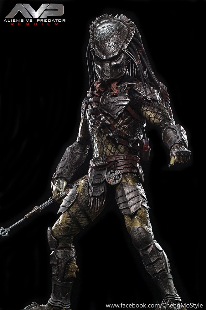 《异形大战铁血战士2》独狼(重武装版)1:6比例