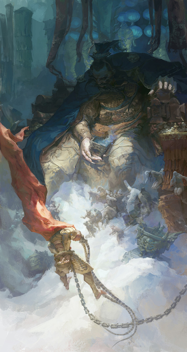 小熙有毒通过花瓣chrome扩展采集于2021-01-14 17:43:22地府素材_原画