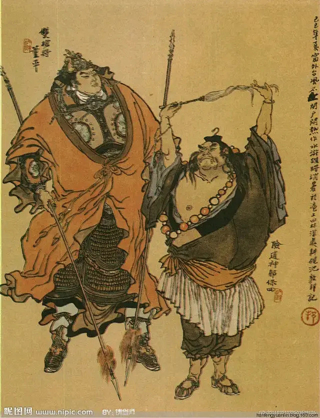 补档戴敦邦水浒传戴敦邦水浒一百单八将人物全图图