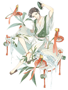 安棠采集到素锦插画