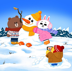 柠檬七喜呀采集到韩国LINE FRIENDS