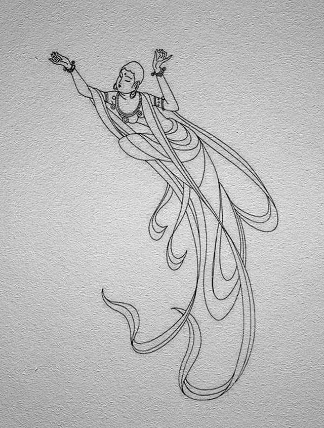 线描88幅飞仙图