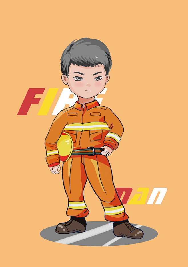 su09ecnu从lululu鹿icon转采于2020-08-11 22:33:36消防员q版创作萌宝