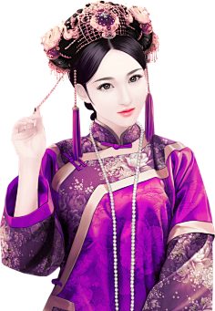 云深封面采集到清装美女