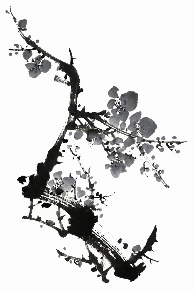 水墨梅花图片素材合辑9lanrentukucom