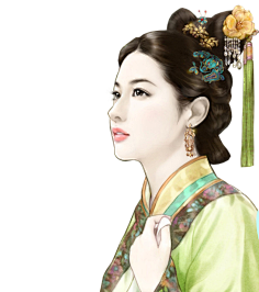 云深封面采集到清装美女
