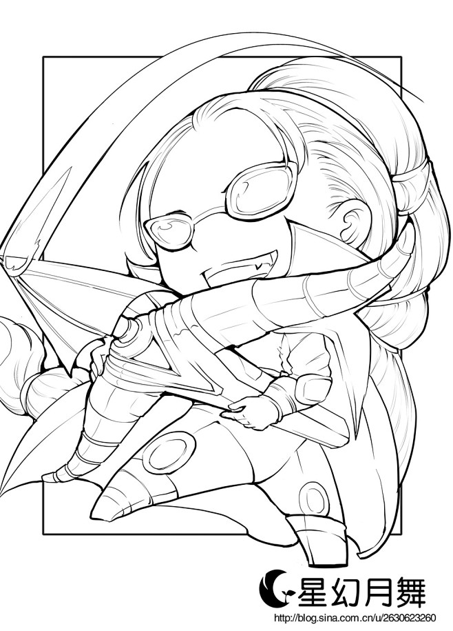 联盟00051喜欢英雄联盟q版设计星幻月舞该采集也在以下画板加载更多