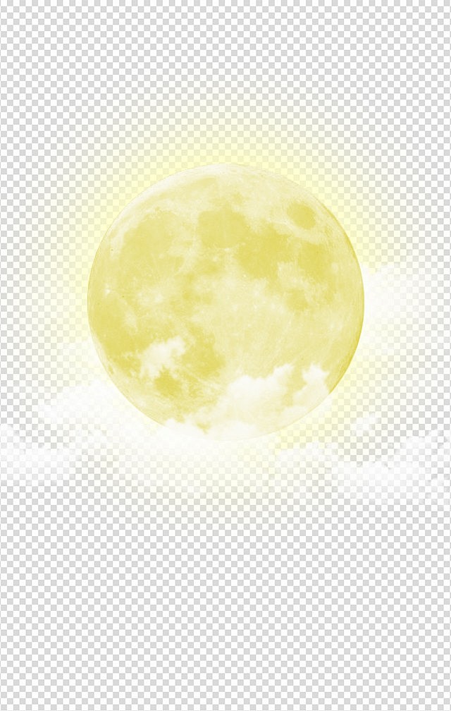 中国风古典传统素材月球月亮白云免抠图片透明背景png素材中秋节元宵