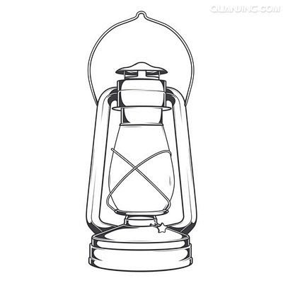 油灯简笔画