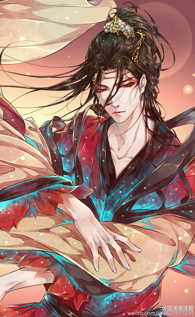 09:44:06古风手绘美男 空调调调君/绘古风人物美人如花隔云端zal该