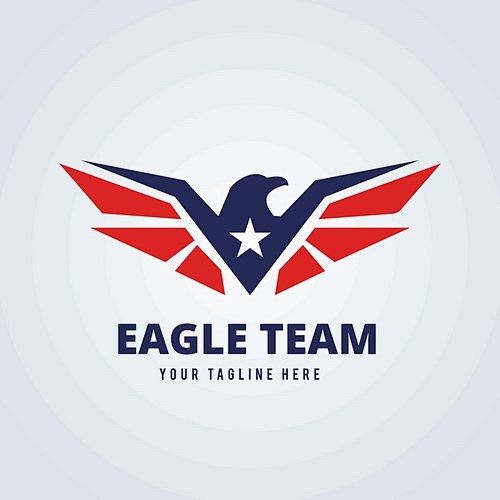 多边形老鹰标志