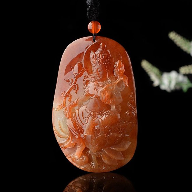 红度母陈茂良作品玉雕界