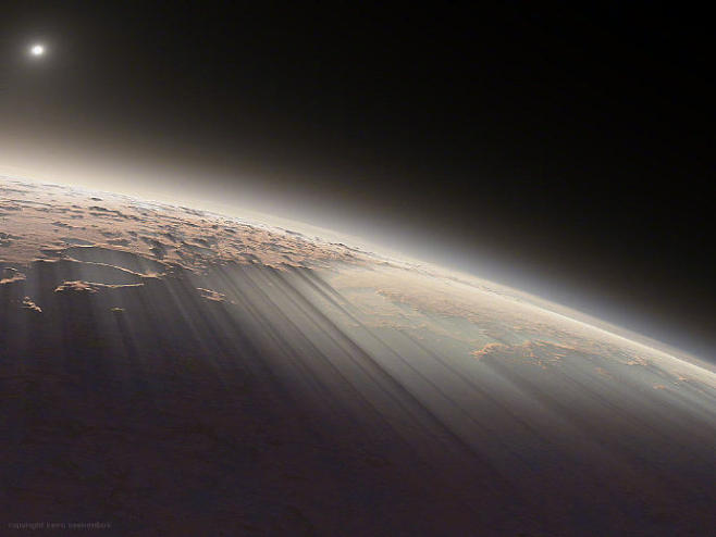 圖像來自火星軌道飛行器的HiRISE（高...