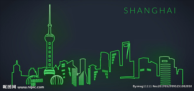 上海图片城市剪影