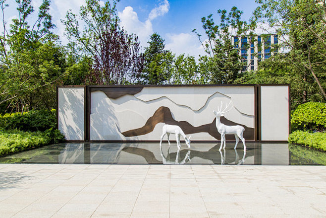 com 实用户外logo墙 静静哈哈哈哈哈采集到景观-景墙  采集 mp.