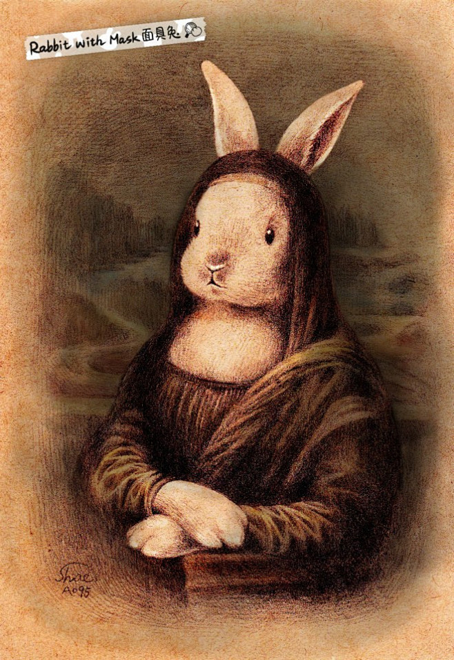 当兔子遇上名画图片