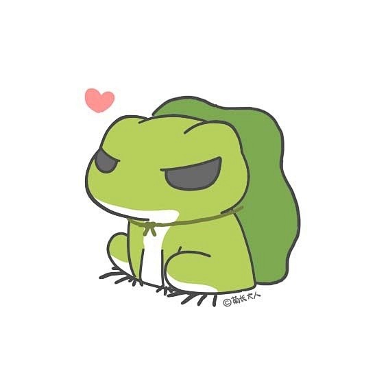 小绿青蛙手绘简笔画图片