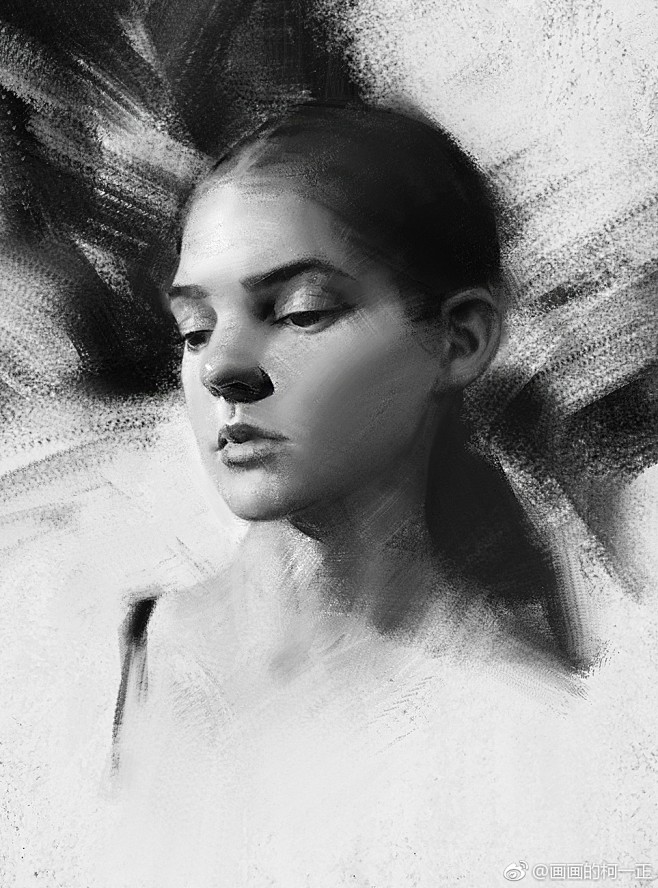 速途练习头像原画cg绘画概括画画的柯一正的照片微相册