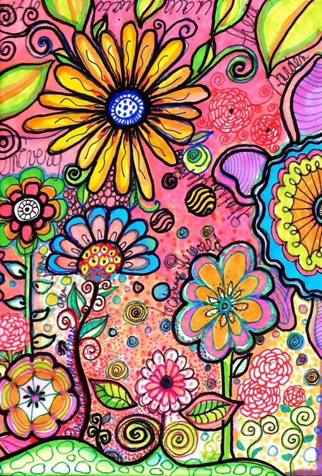 儿童美术课件资料集从花里里花转采于2017-07-15 12:54:11手绘花儿童