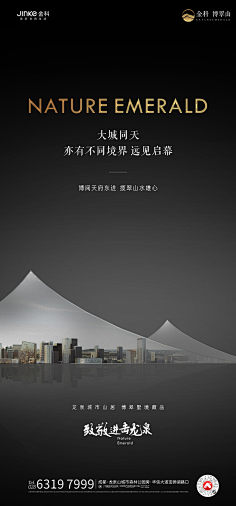 碧海蓝天-80采集到黑金地产海报