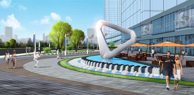 景观设计—商业广场素材