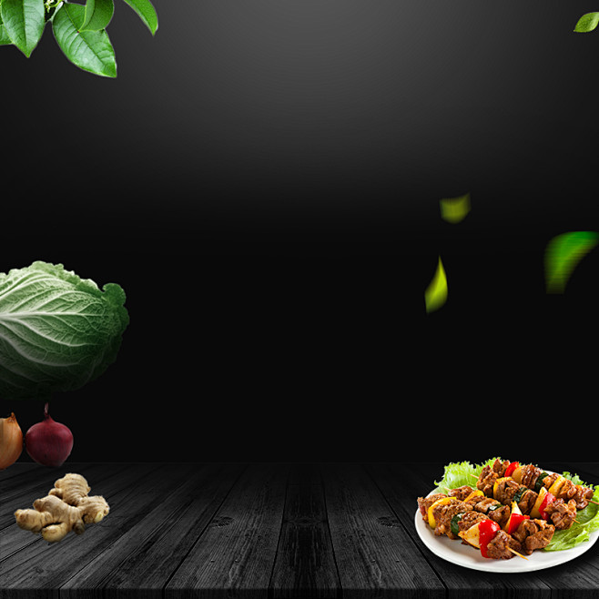 黑色简约木板电磁炉炒锅psd分层主图背景高清素材主图厨电木板背景