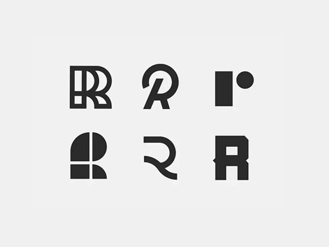 r ps数字LOGO字体库