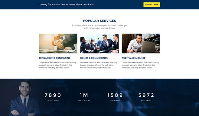 Counsel PSD Template 律师工作室网站psd