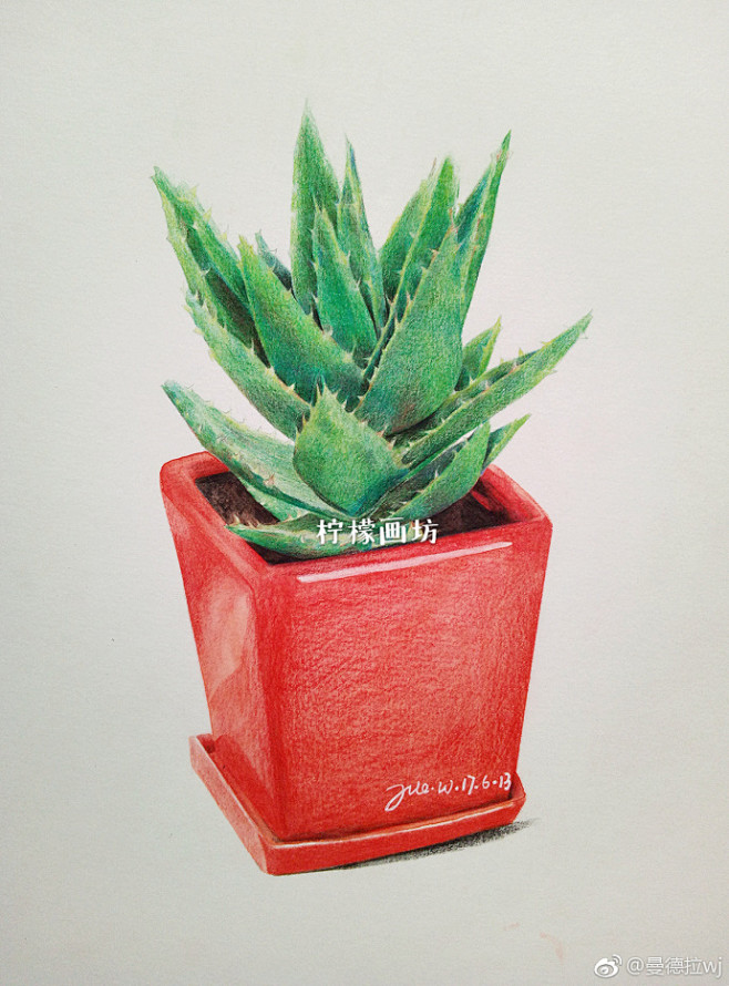 原图是从某宝上无意搜到的 想要的宝宝可以私信我#手绘彩铅画##我爱