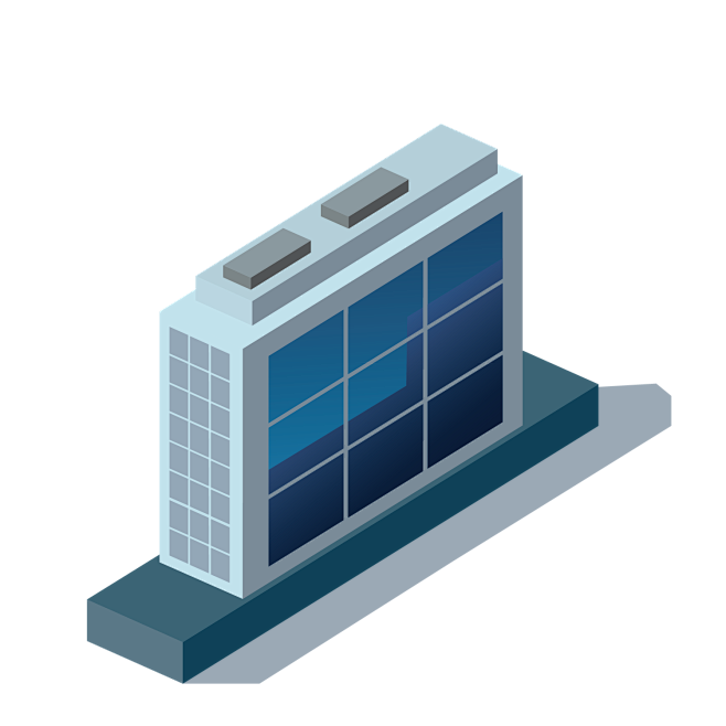 建筑模型3d建筑轴测图免抠房子风轮车轮摩天轮超市建模免抠免抠素材