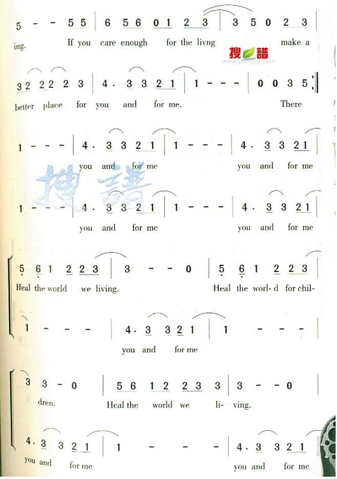 healtheworld简谱