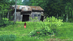 June‘Yang采集到治愈系 场景 自然 插画 日本动漫风格