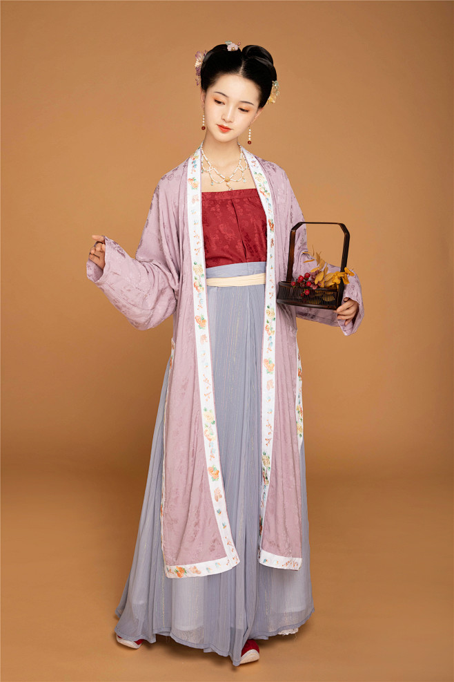 秋意阑珊宋制褙子吊带绣花葫芦提花汉服女装原创设计楠歌馆淘宝网