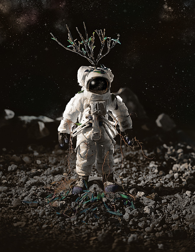 宇航员-花瓣网|陪你做生活的设计师 | 太空人.#月球