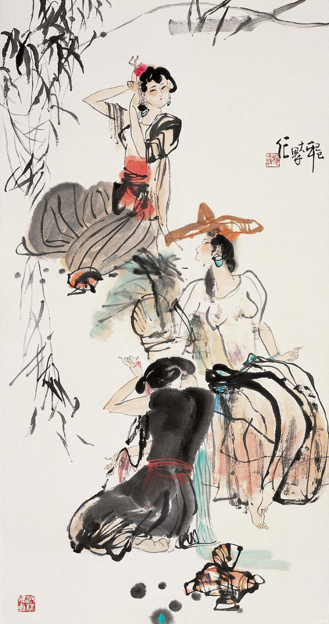 施大畏国画作品