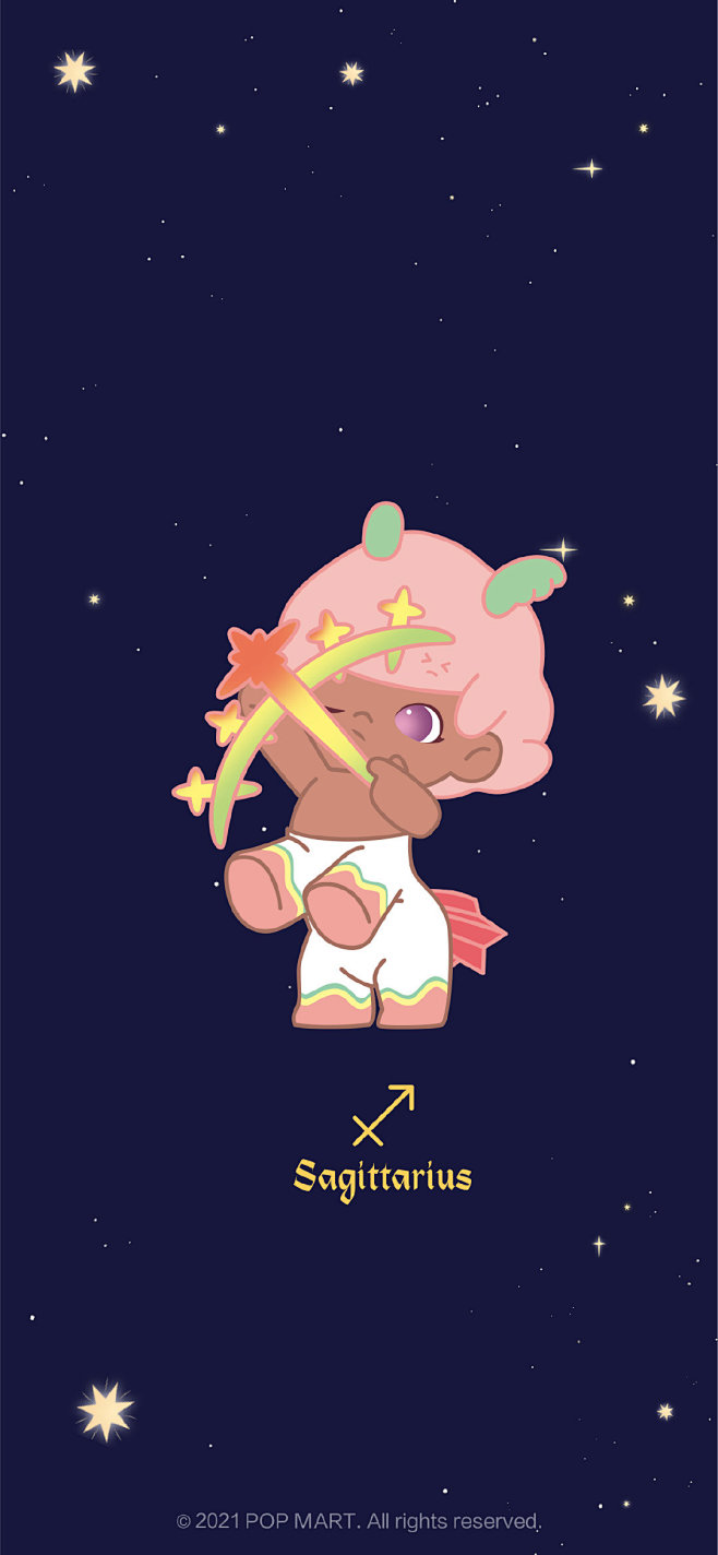 泡泡玛特dimoo星座竖版壁纸