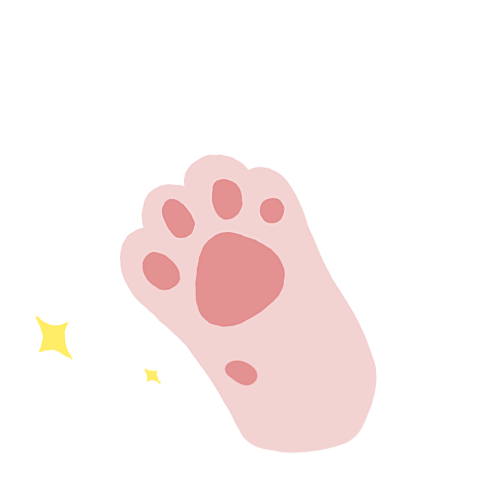 手绘猫爪猫抓png