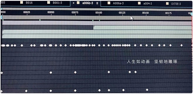 中近景,晚上加班时刻的AE时间轴