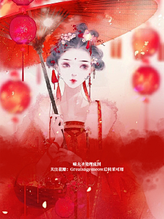 二柒七采集到别馆花深处(古风女)