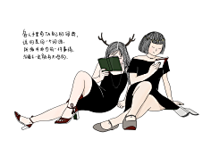 西米_鹿采集到西米鹿的插画本子