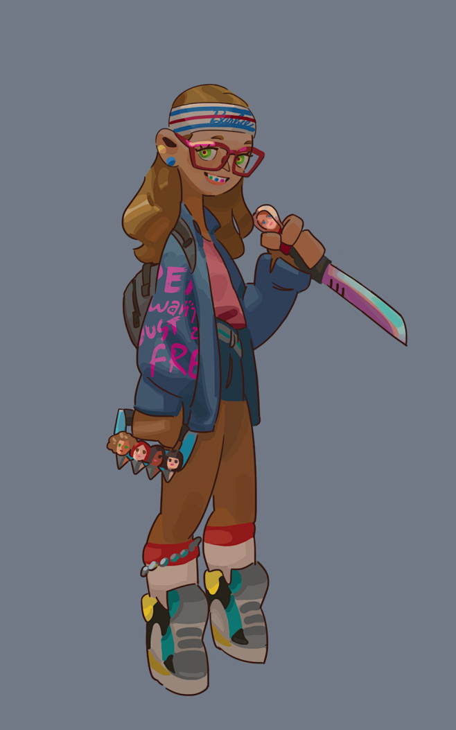 欧美卡通设定角色设计动画q版欧美角色原画viasunman韩国画师