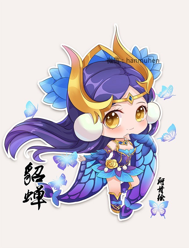 王者荣耀q漫同人貂蝉仲夏夜之梦半次元acg爱好者社区