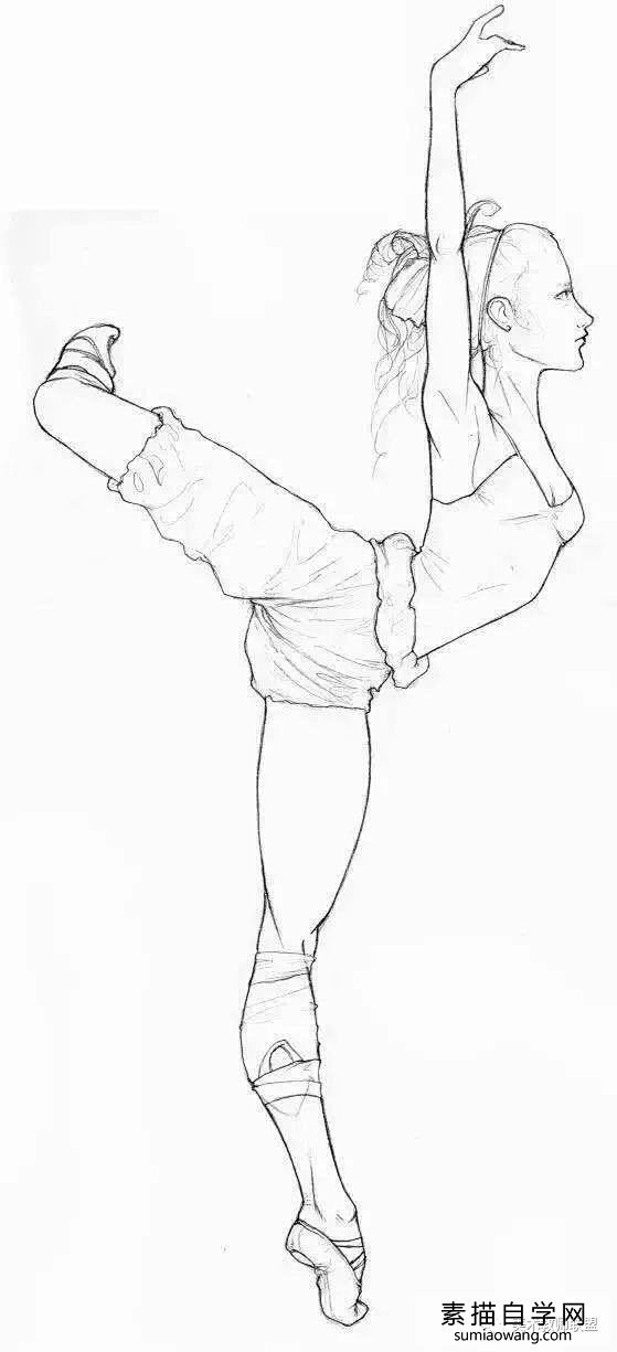 芭蕾舞人体速写