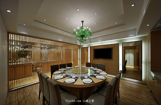 现代风格中餐厅包房装修设计效果图