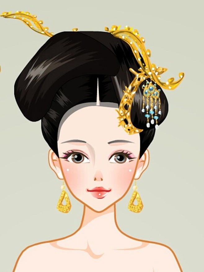 古代女子发型头饰