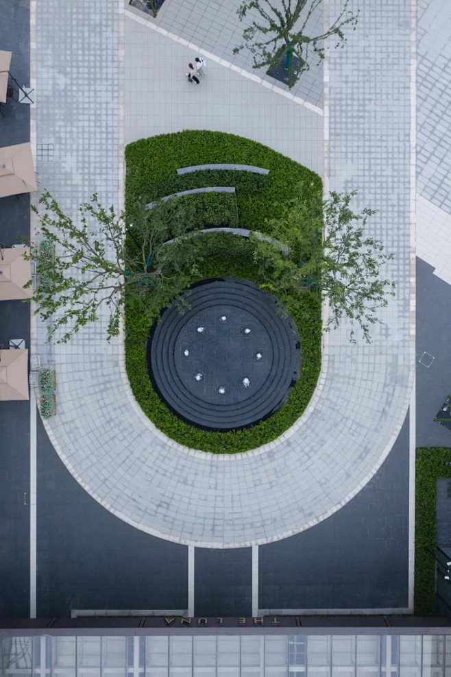 入口弧形海浪景墙南通万科海上明月丨an尚源景观